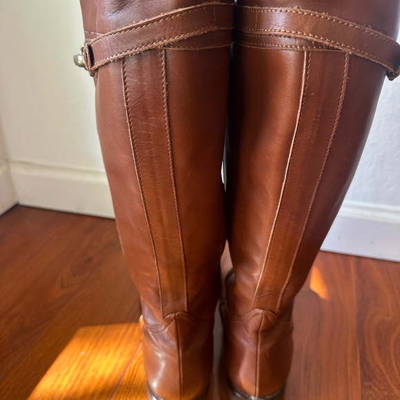 Coach Brown Over the Knee Leather Boots - Picture 10 of 12